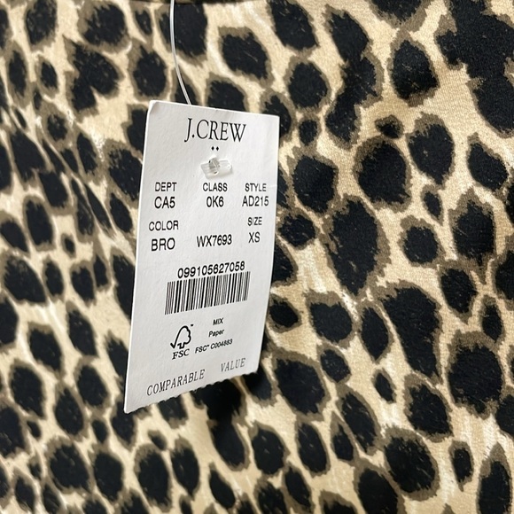 NWTs J. Crew Factory Leopard Print Skirt Size XS - Picture 4 of 6